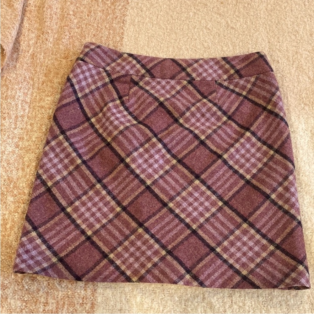 Talbots Pink Plaid Skirt